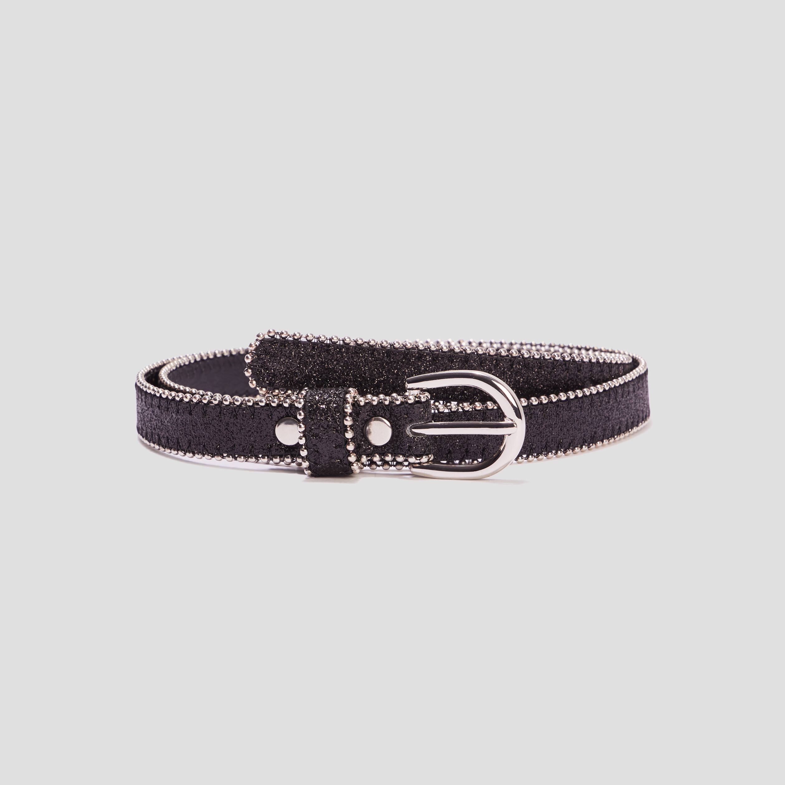 Ceinture à paillettes noir fille | La Halle