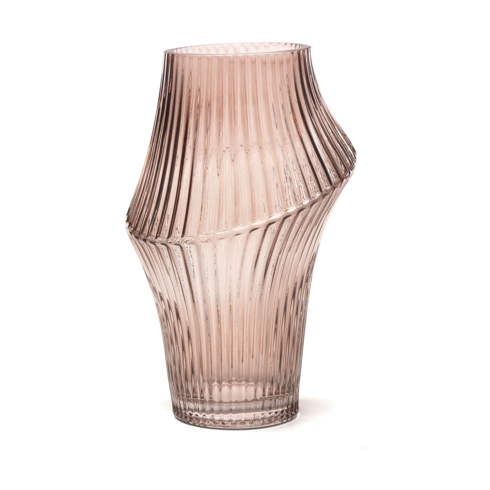 Vase amber klein
