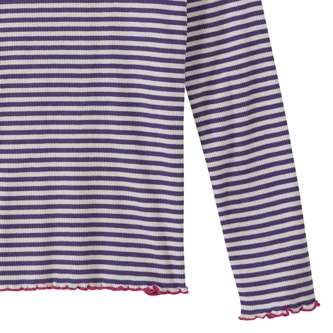 Mädchen Langarmshirt in Rippqualität