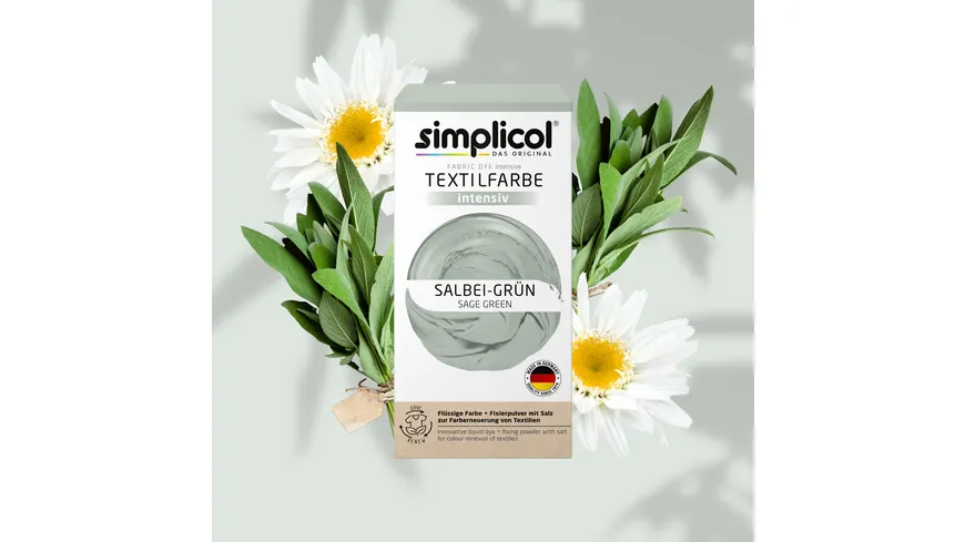 Simplicol Textilfarbe Intensiv Salbei-Grün 150 ml