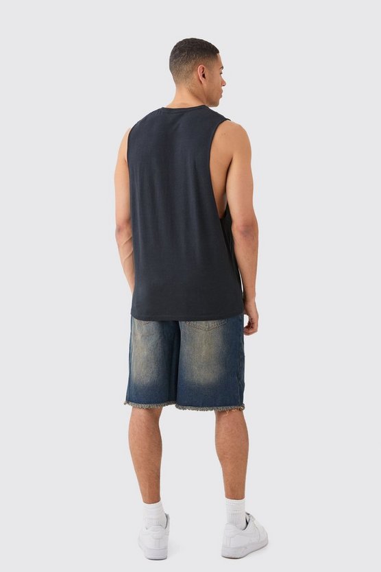 Oversize Tanktop mit Judas Priest Print