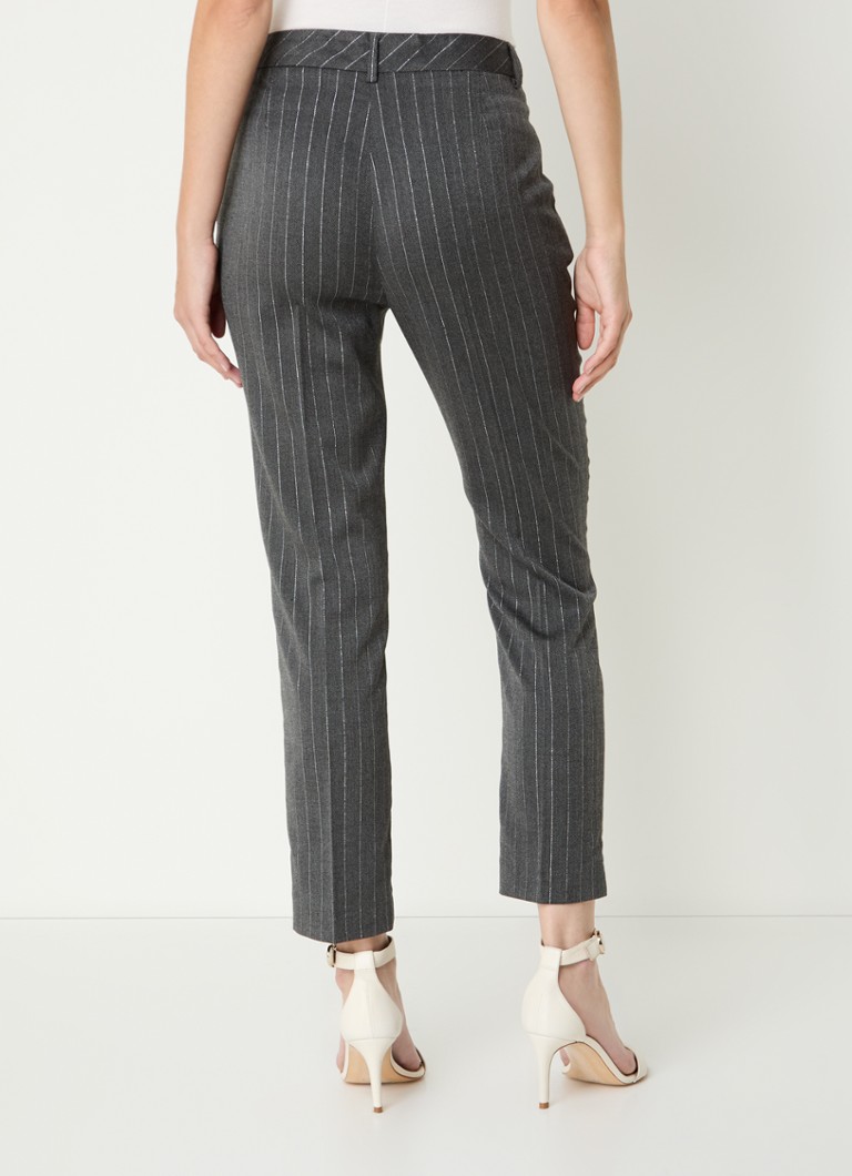 Pantaloni chino affusolati a vita alta Liu Jo Diamond con inserti in lurex