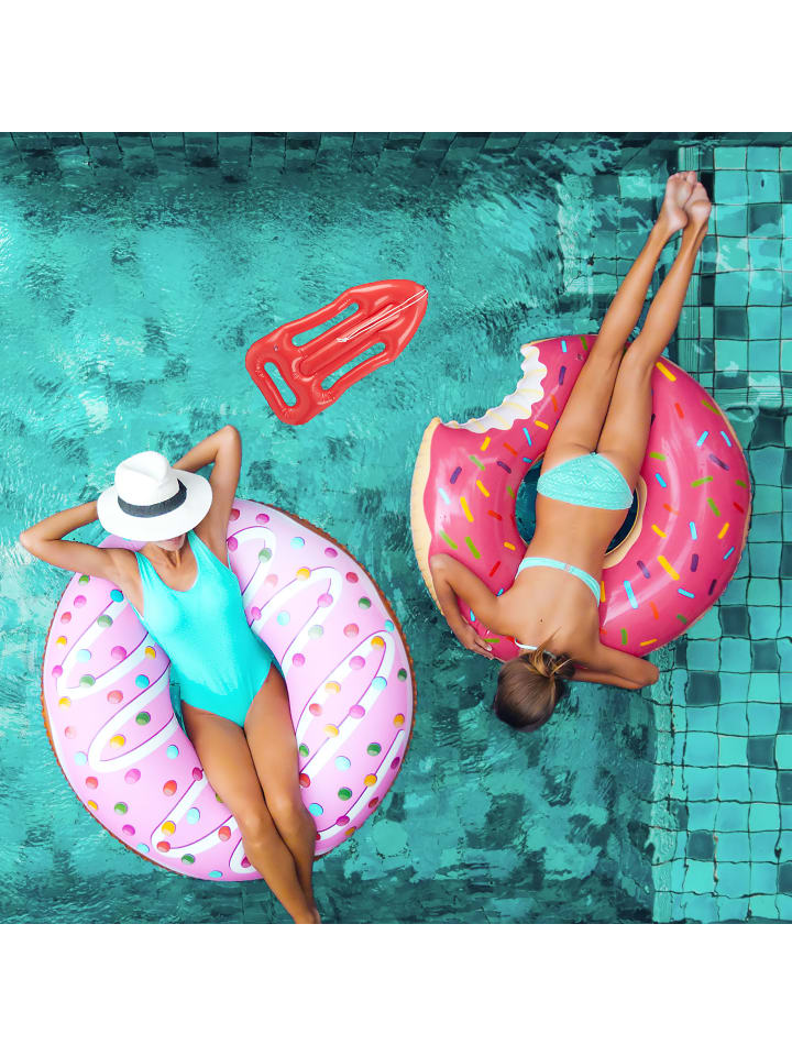 relaxdays 2x Aufblasrettungsboje in Rot günstig kaufen onesize