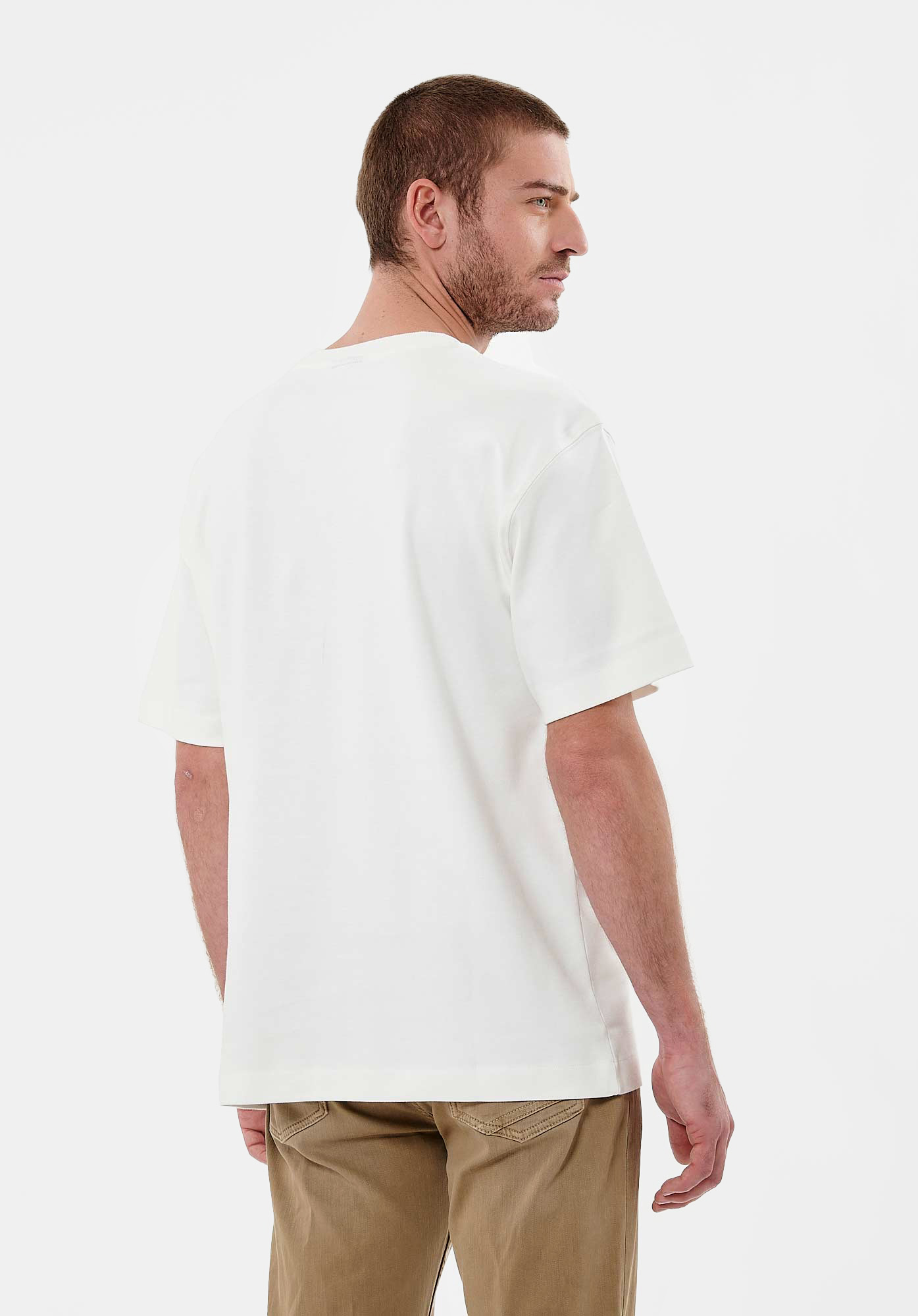 SMITH  T-shirt blanc Homme en 100% coton
