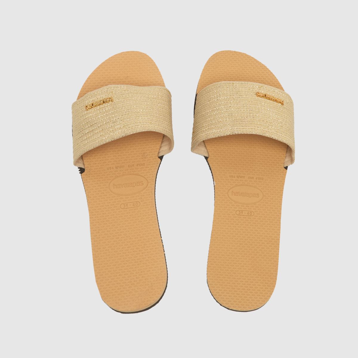 Havaianas – You Malta – Guldfärgade sandaler