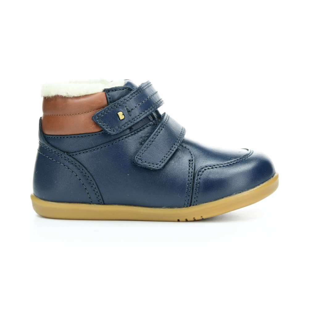 Bobux Timber Arctic Navy dunkelblaue gefütterten Stiefeletten