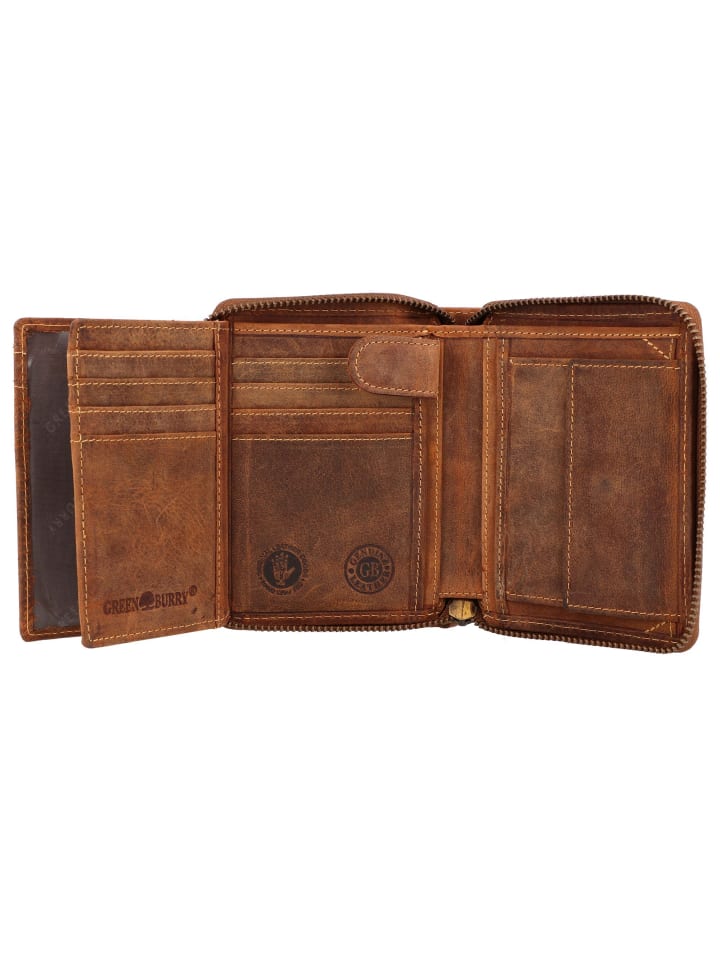 Greenburry Vintage Sternzeichen Geldbörse Leder 10 cm in fische günstig kaufen onesize