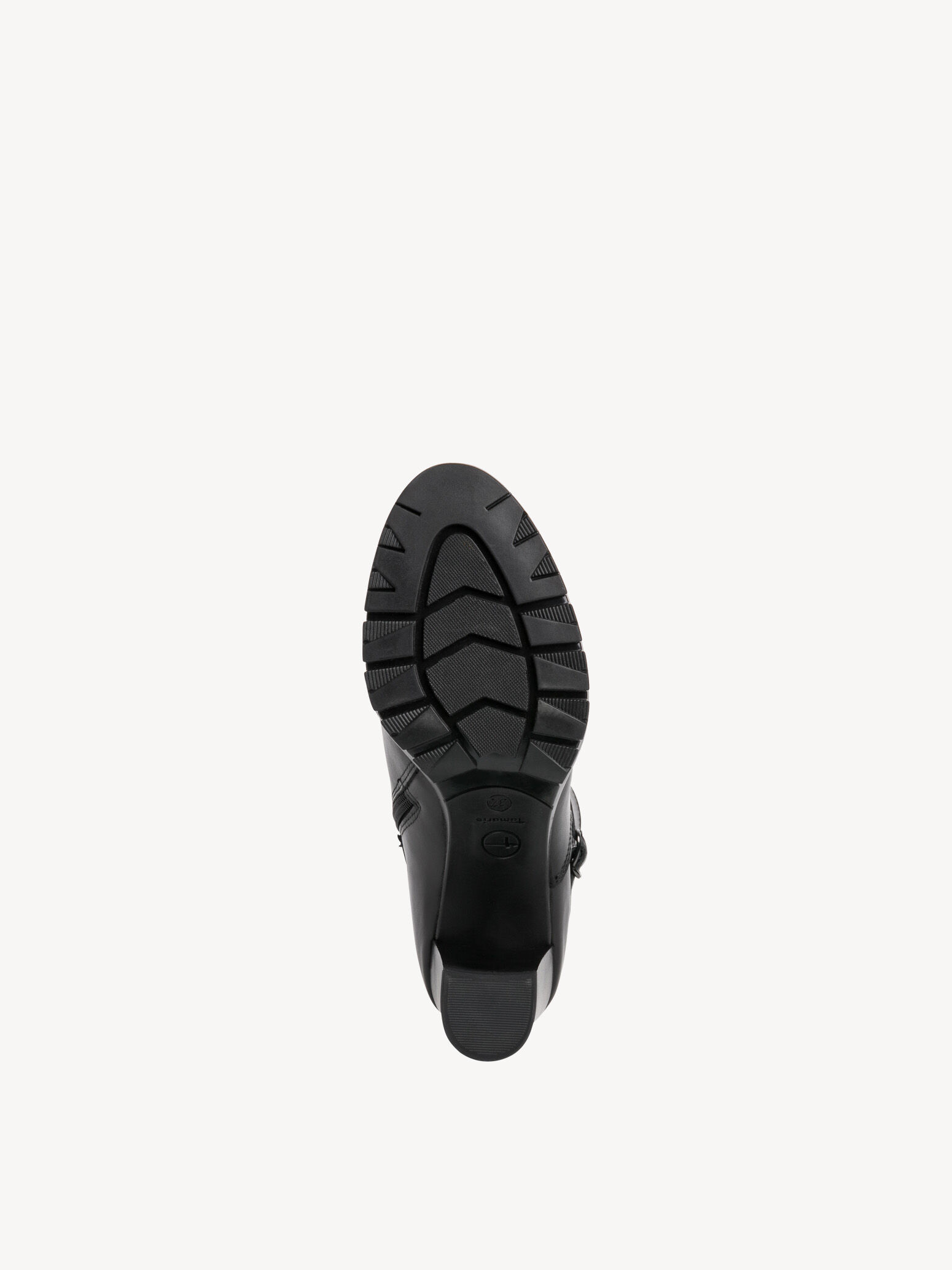 Bottine en cuir - noir