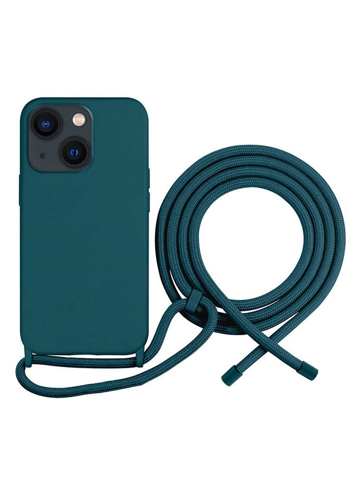 SmartCase Case mit Kordel für iPhone 13/14 in Petrol günstig kaufen onesize
