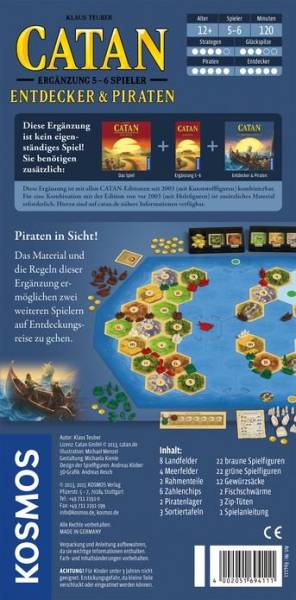 CATAN - Entdecker & Piraten Ergänzung 5/6 Spieler (deutsch)
