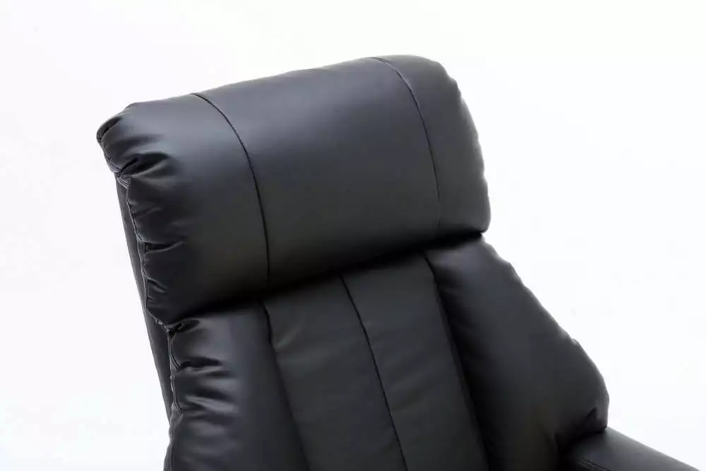 Happy Home Massagesessel mit Fußhocker & Heizfunktion schwarz