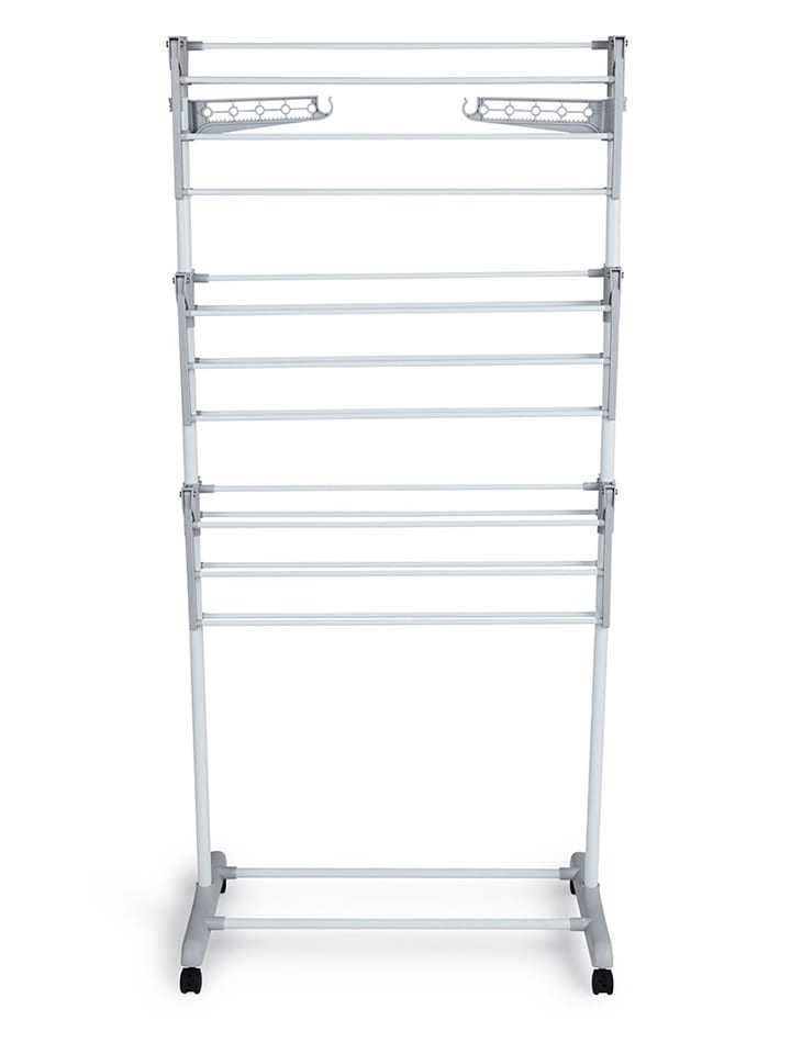 Lifa Living Wäscheständer in Weiß/ Grau - (B)126 x (H)160 x (T)57 cm günstig kaufen onesize