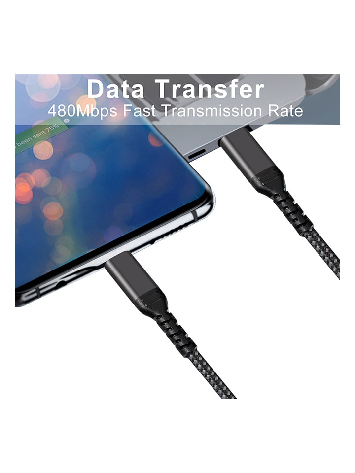 SmartCase USB-C-Kabel in Schwarz - (L)2 m günstig kaufen onesize