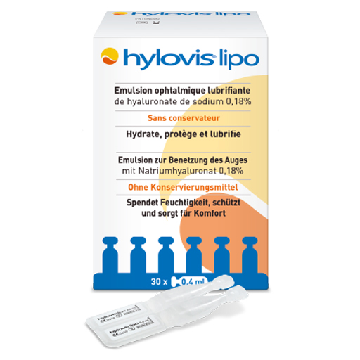 HYLOVIS lipo Augentropfen Einzeldosispipetten  30X0.4 ml  Einzeldosispipetten