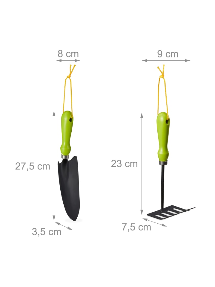 relaxdays Gartenwerkzeug Set 4 teilig in Grün günstig kaufen onesize