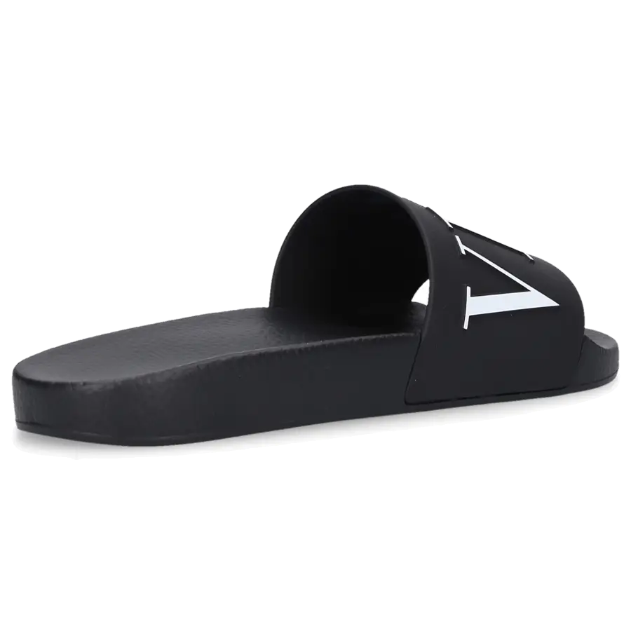 Valentino Garavani - Badeschuhe VLTN Kautschuk - schwarz