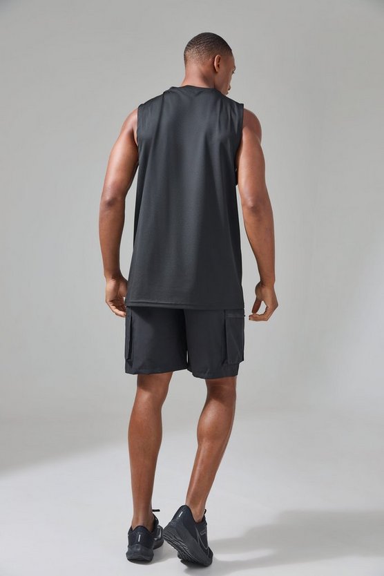Man Active Performance Tanktop mit V-Ausschnitt