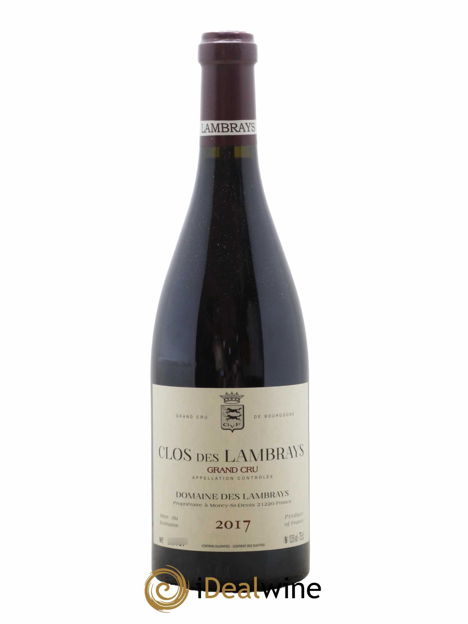 Clos des Lambrays Grand Cru Domaine des Lambrays  2017 - Lot de 1 Bouteille