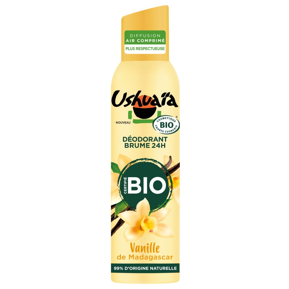 ushuaïa Ushuaia Bio Déodorant Brume Bio Vanille 24h