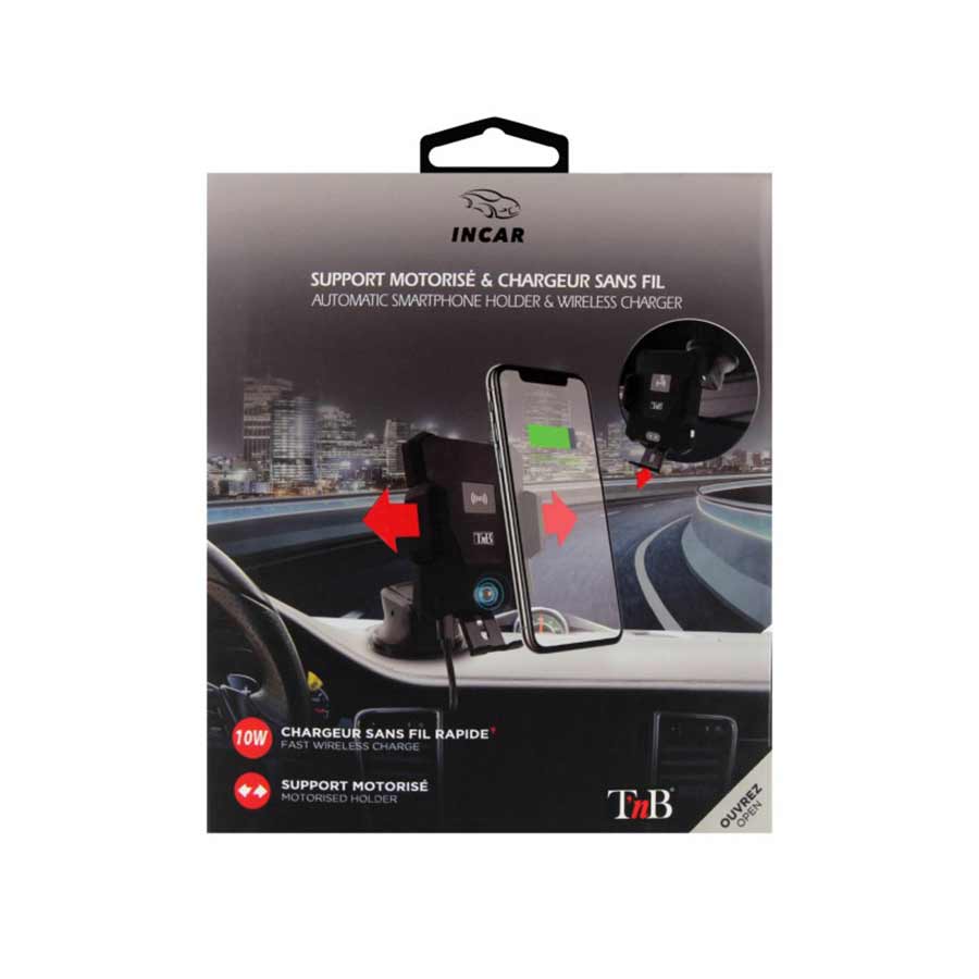 Automatischer Premium-Smartphonehalter mit Wireless Charger von t'nb - ATU