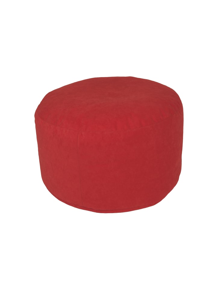 Linke Licardo Pouf Fußhocker Hocker Ø47/34 cm in rot günstig kaufen onesize