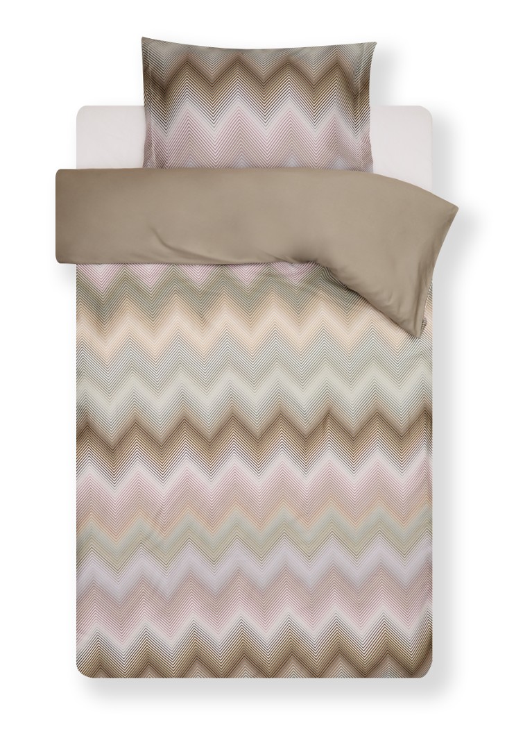 Set di biancheria da letto Vandyck Ziggy in raso di cotone - include una federa