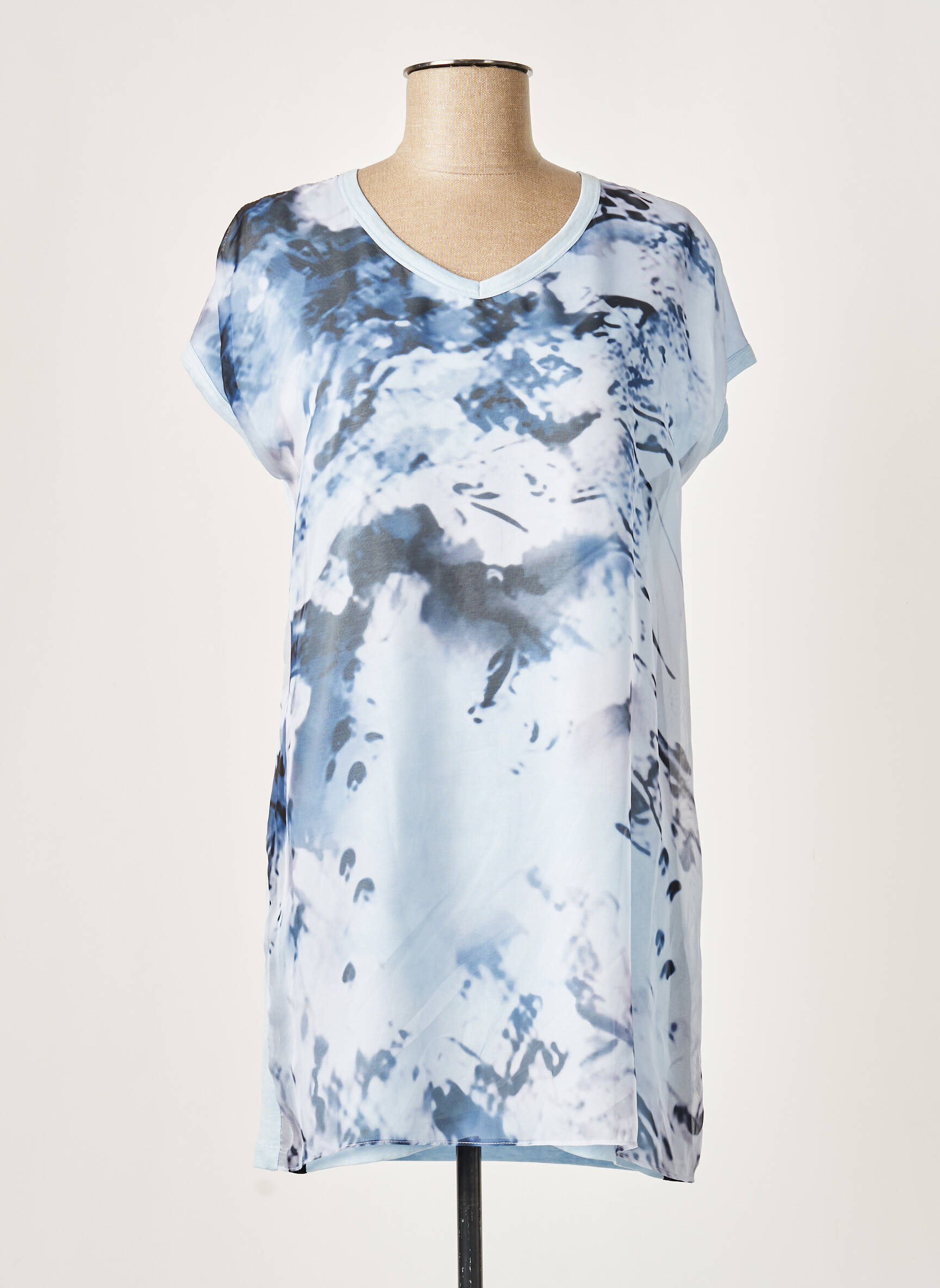 Cop Copine Tuniquemanchecourte Femme couleur bleu
