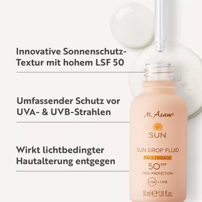 SUN Drop Fluid Sonnenschutz Serum Gesicht LSF 50