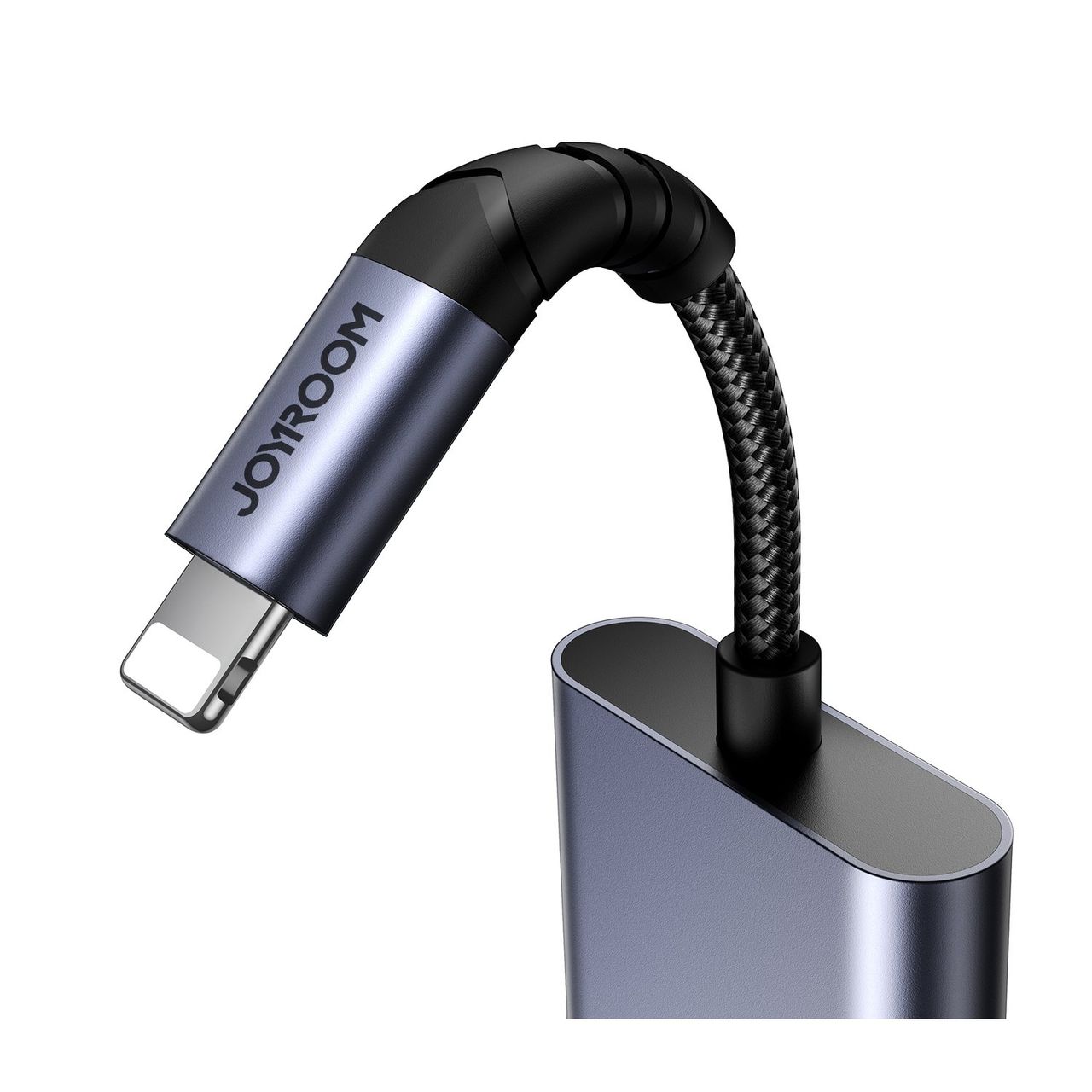 Joyroom iPhone auf 2x iPhone DAC-Adapter 2in1 – Schwarz