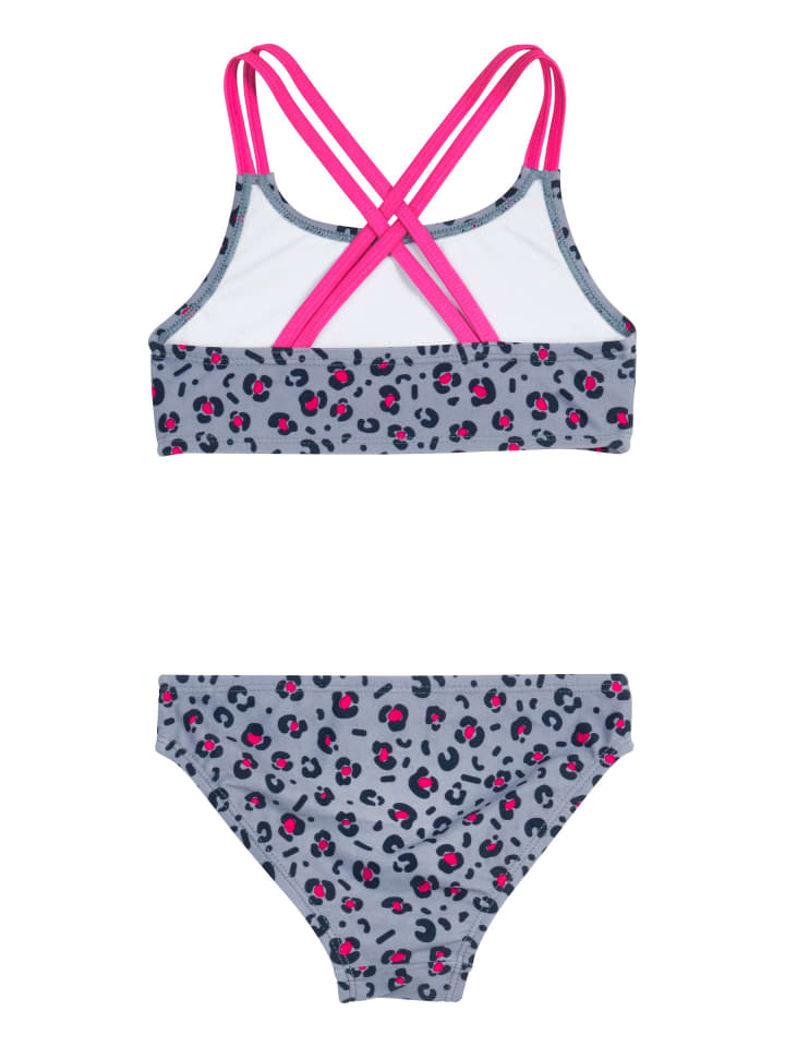 Playshoes UV-Schutz Bikini Leo-Print in Grau günstig kaufen