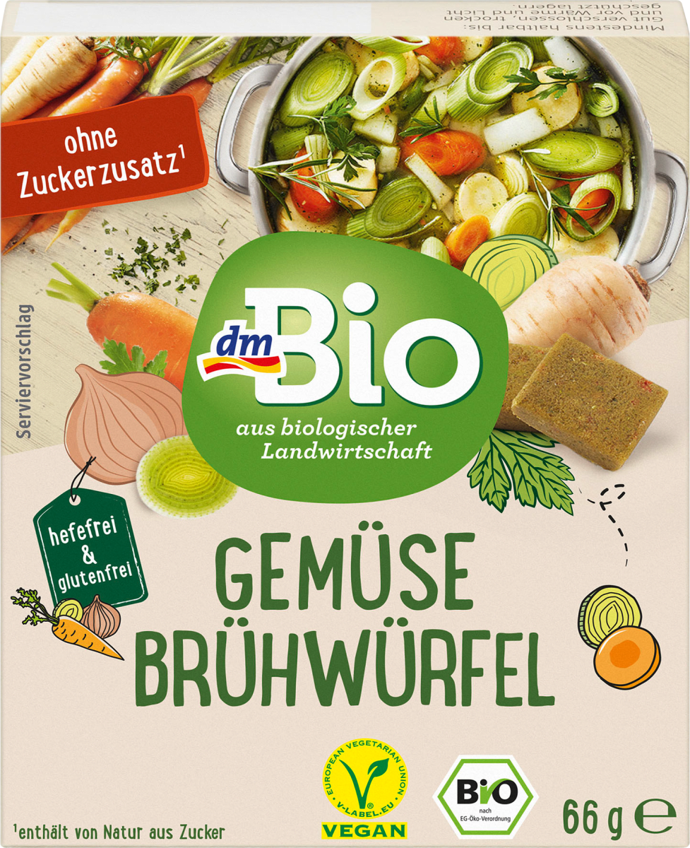Gemüsebrühwürfel, glutenfrei, 66 g