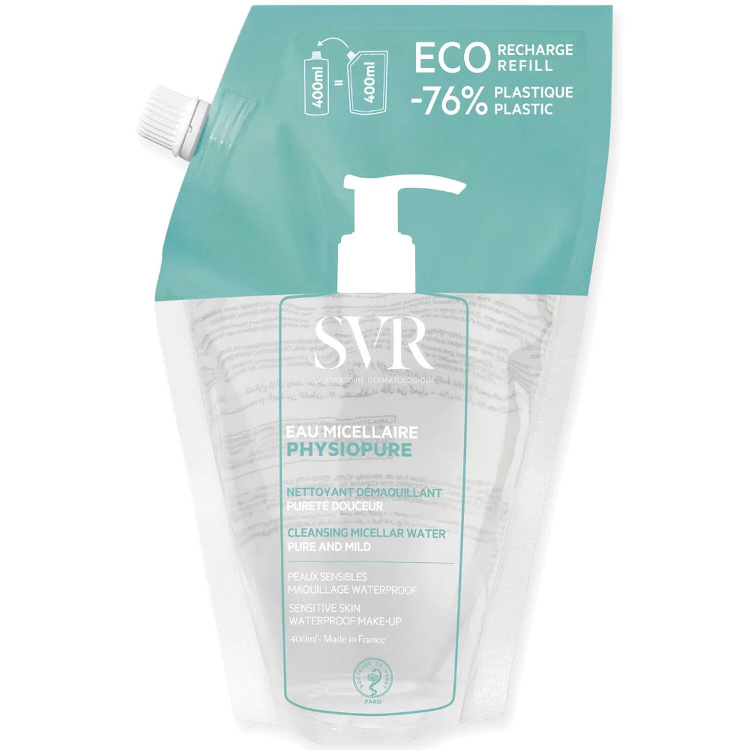 SVR Physiopure Recharge Eau Micellaire - Pureté Douceur 400 ml