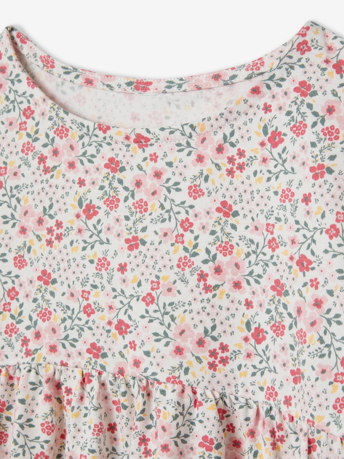 Vertbaudet Mädchen-Set: Kleid + Cardigan Oeko Tex - malve