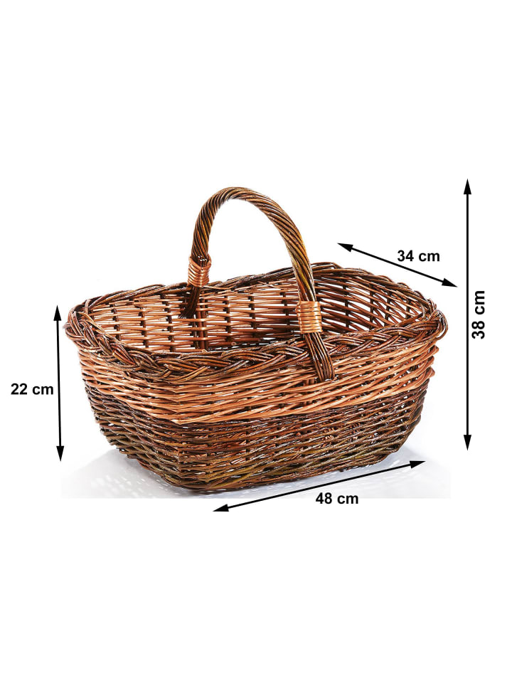 kobolo Einkaufskorb WILLOW CHARM in Braun günstig kaufen onesize