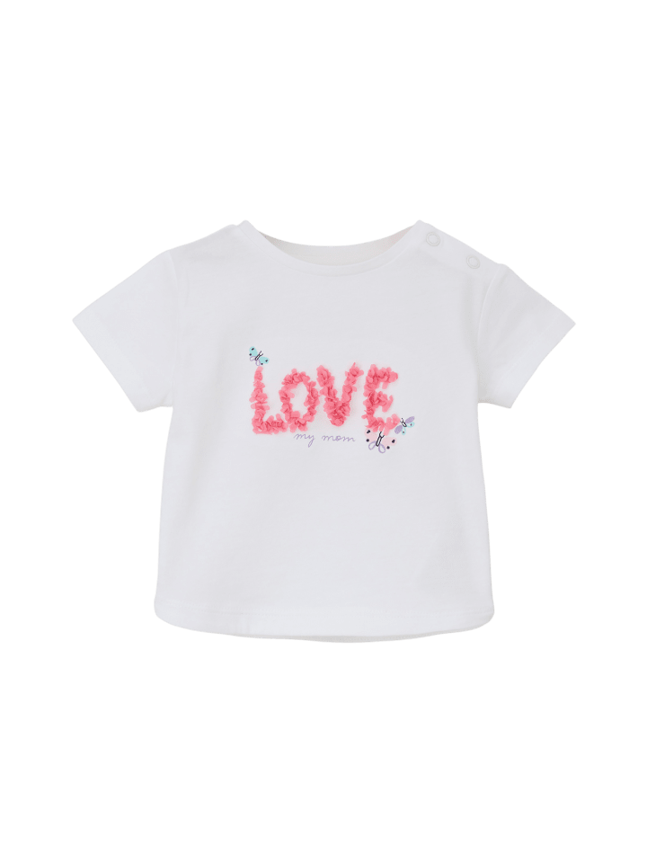 s.Oliver T-Shirt kurzarm in Weiß günstig kaufen
