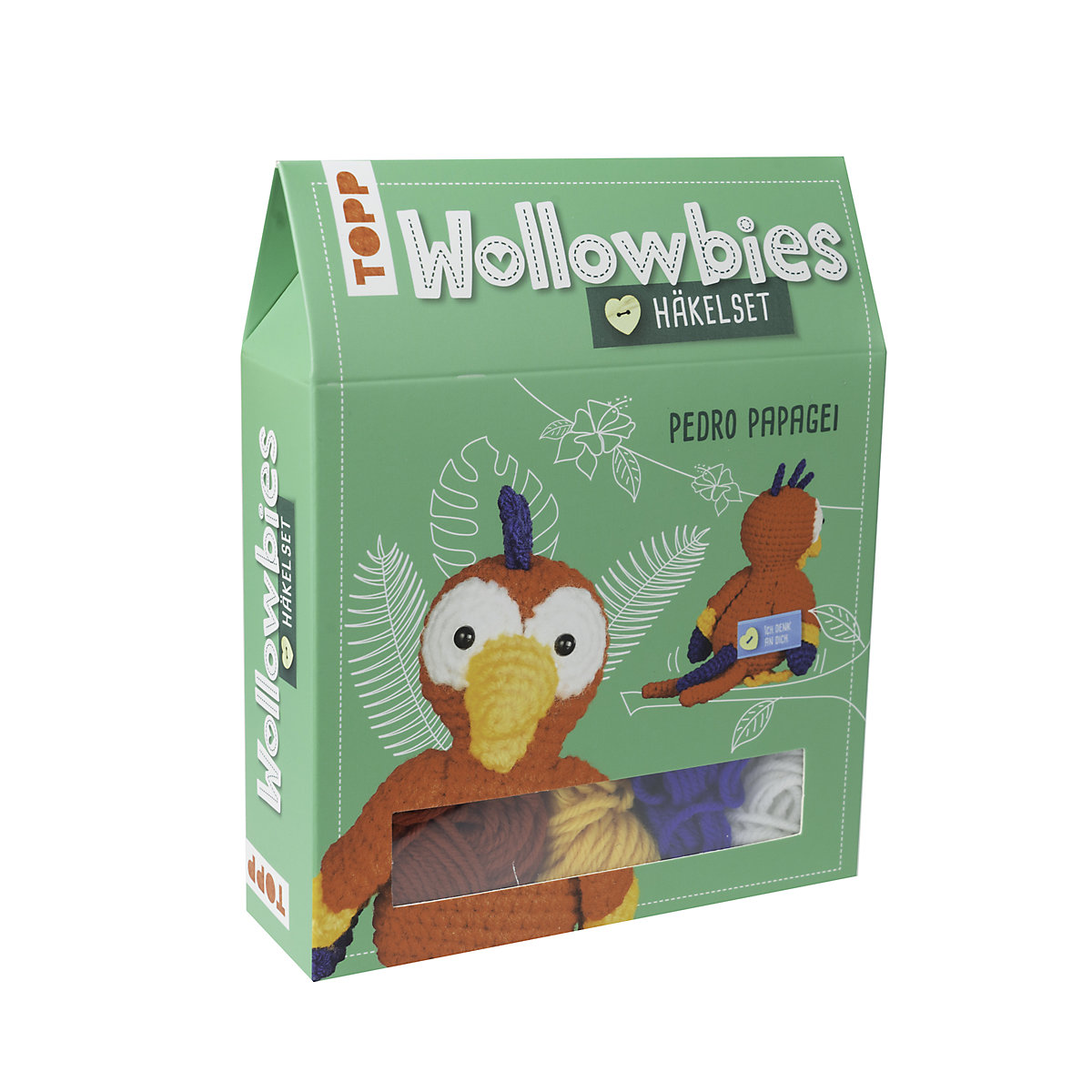 Wollowbies Häkelset Papagei