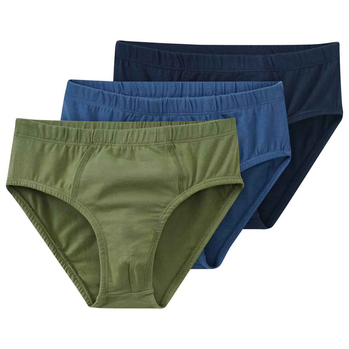 3 Jungen Slips in verschiedenen Farben