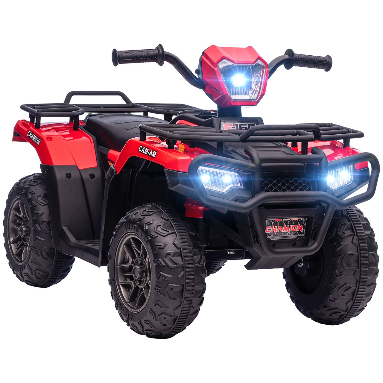 HOMCOM Elektro Kinderquad, Elektroauto, Elektro-Quad, Kinderfahrzeug, Rot