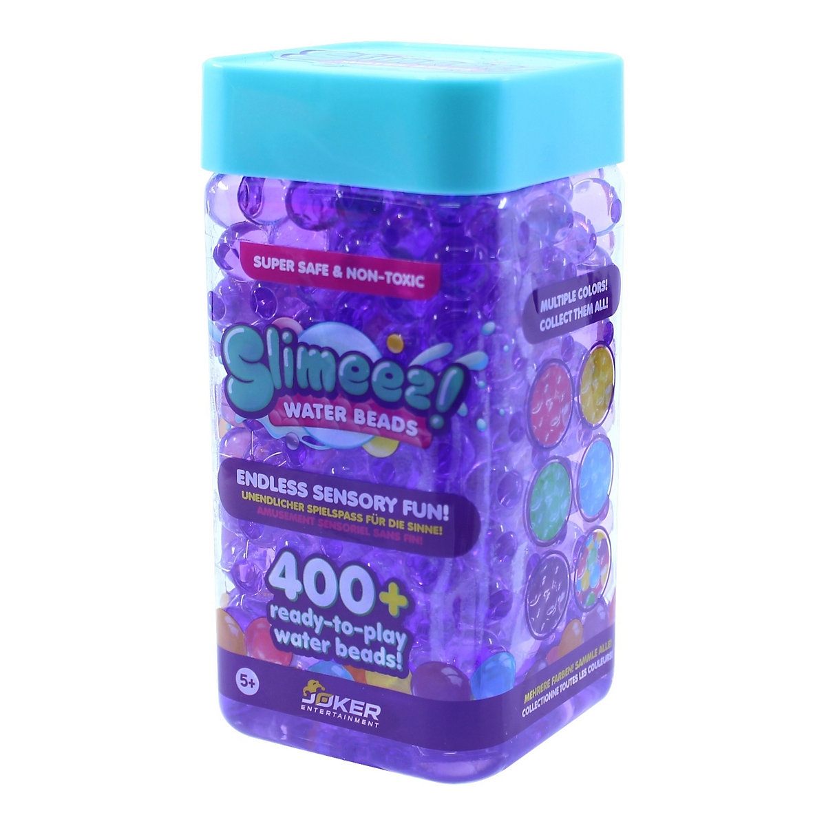 Slimy SLIMEEZ Water Beads - bunte, glitschig-weiche Wasserperlen zum Spielen und Zerdrücken