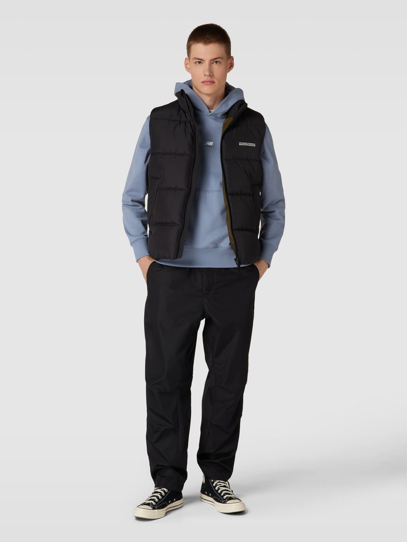 Hoodie mit Känguru-Tasche in rauchblau