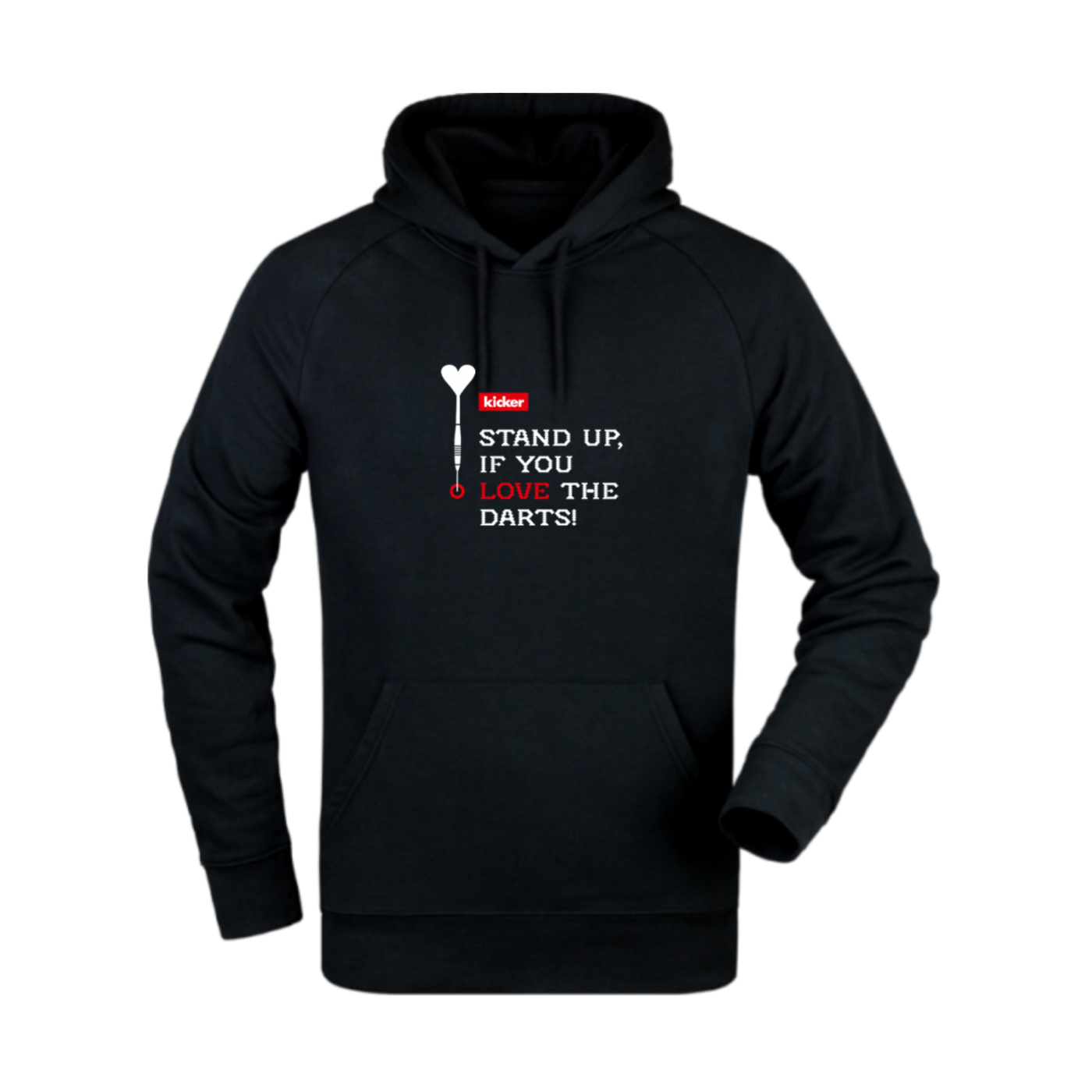 kicker Stand up Hoody Schwarz FC002