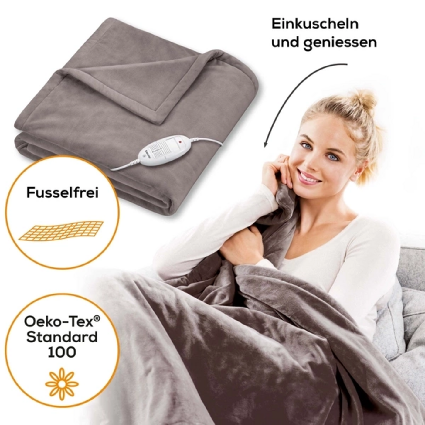 Beurer Komfort-Wärmeunterbett UB 90 & Wärmezudecke HD 75 Cosy-Wohlig warm von allen Seiten