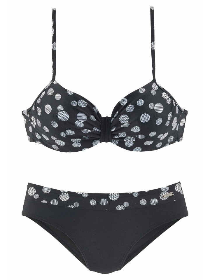 LASCANA Bügel-Bikini in schwarz-weiß günstig kaufen