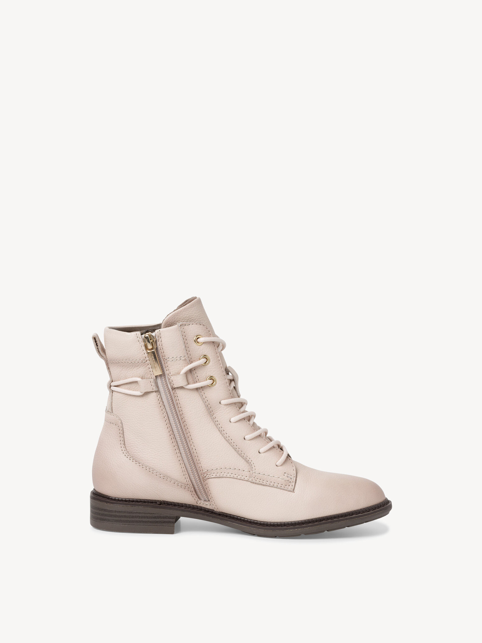 Bottine en cuir - beige