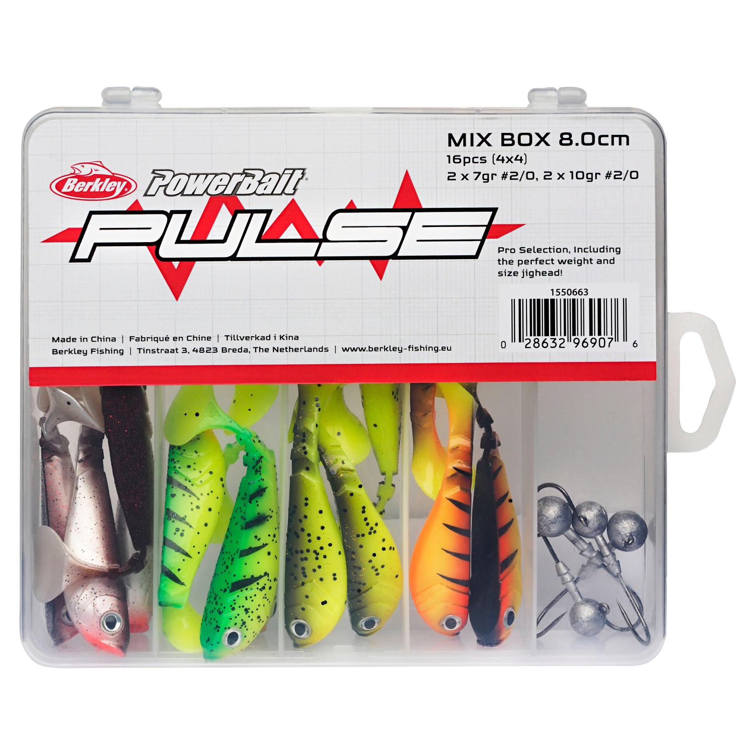 Berkley Gummifisch Pulse Shad MixBox mit Jigheads