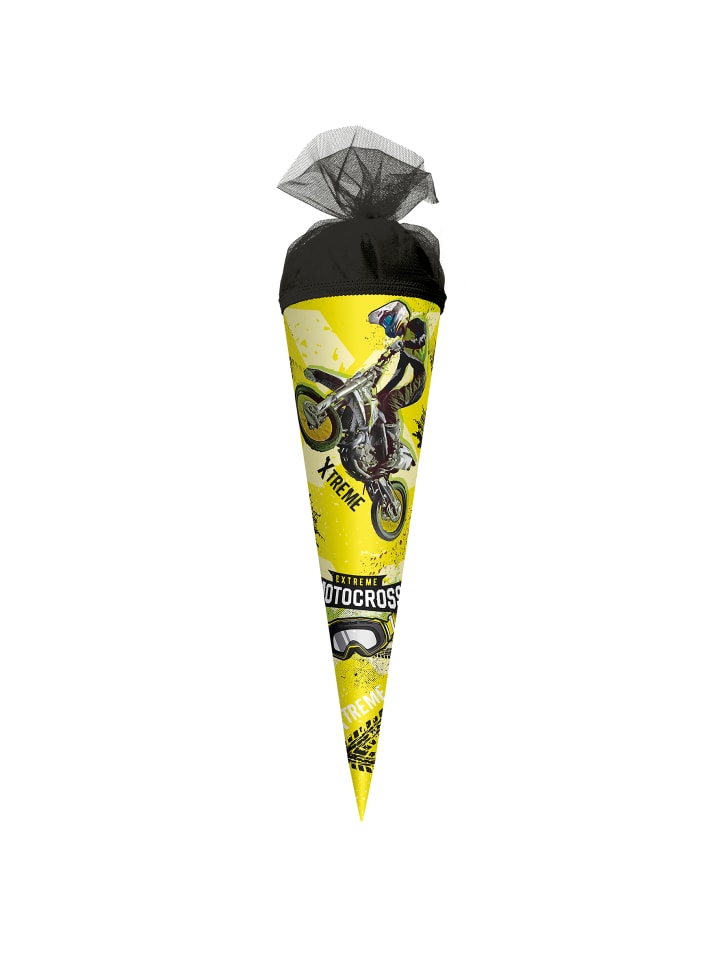 ROTH Geschenk-Schultüte klein Extreme Motocross 50 cm in Gelb günstig kaufen onesize