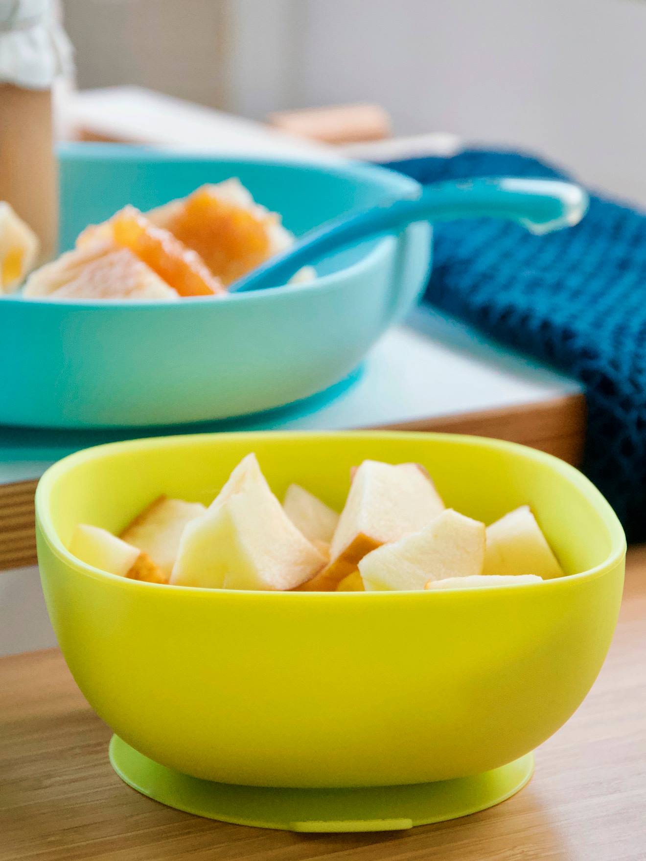 Beaba Baby Esslern-Geschirr aus Silikon BEABA - mehrfarbig/eucalyptus