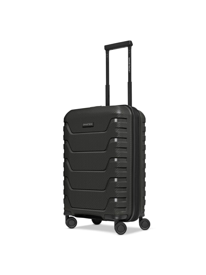 Smartbox Edition 01 4 Rollen Kabinentrolley 55 cm mit Dehnfalte in black günstig kaufen onesize