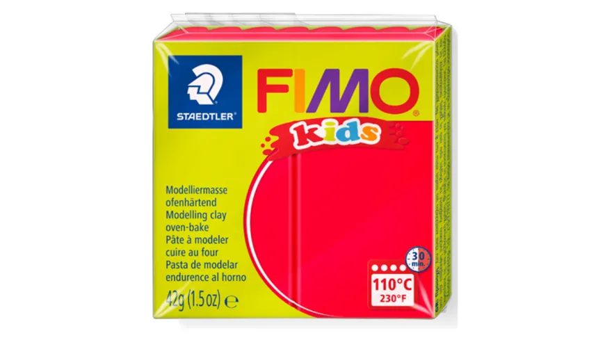STAEDTLER Modelliermasse FIMO® Kids rot 42 g