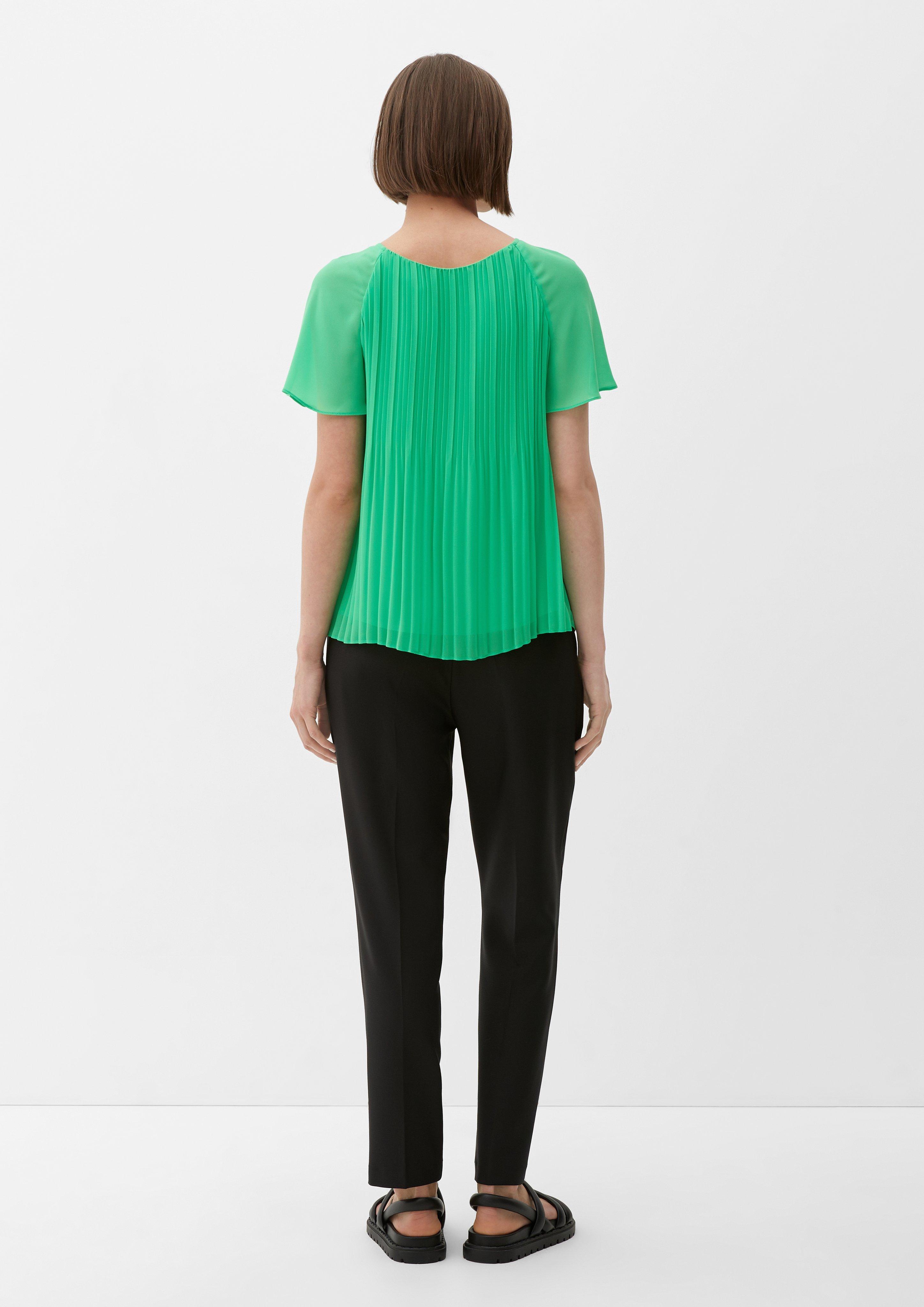 Bluse mit Plisseefalten  2130234-7588